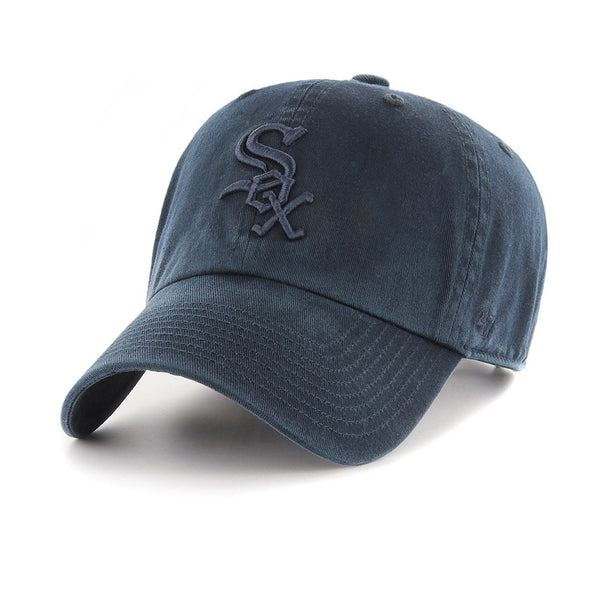 Mens 47 Brand Chicago White Sox Clean Up Strapback - Navy Blue