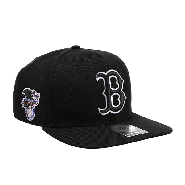 Mens 47 Brand Boston Red Sox Sure Shot Captain Snapback - Black