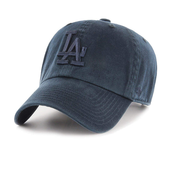 Mens 47 Brand LA Dodgers Clean Up Strapback - Navy Blue