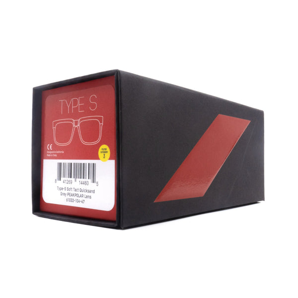 [61032-104-47] Mens 100% Type-S Soft Tact Polarized Sunglasses