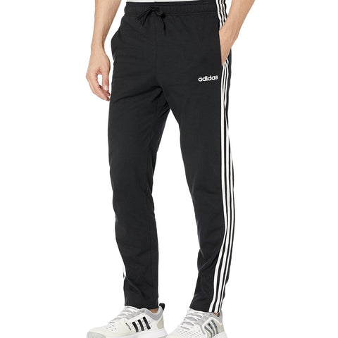 [DU0456] Mens Adidas Essentials 3 Stripes Tapered Open Hem Pants