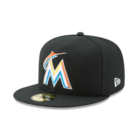 [70360934] Mens New Era MLB Authentic 59Fifty Fitted - 2017 Miami Marlins