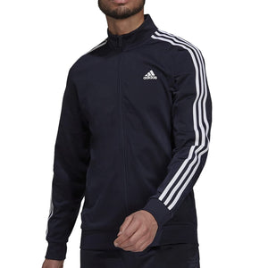 [H46100] Mens Adidas Essentials Warm-Up 3-Stripes Track Jacket