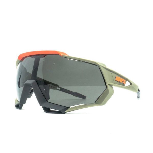 [61023-104-57] Mens 100% Speedtrap Soft Tact Sunglasses