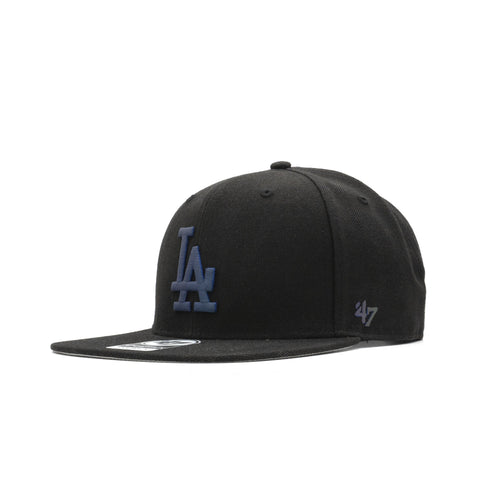 Mens 47 Brand LA Dodgers Captain Snapback - Black