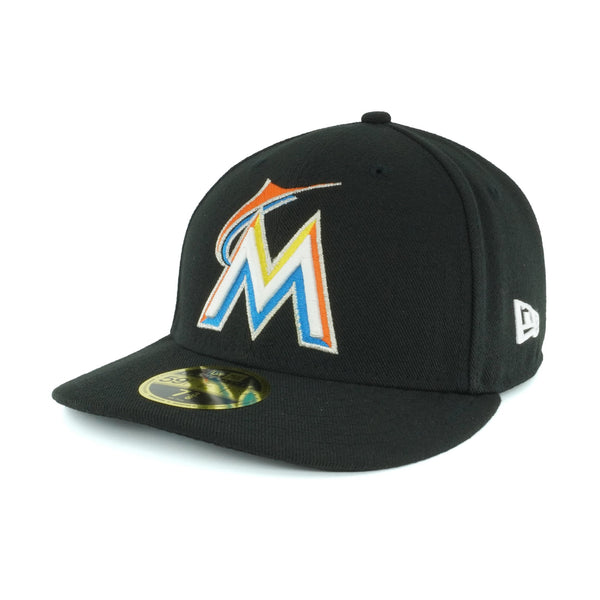 [70360648] Mens New Era MLB Low Profile Authentic 5950 - Miami Marlins Home 2017