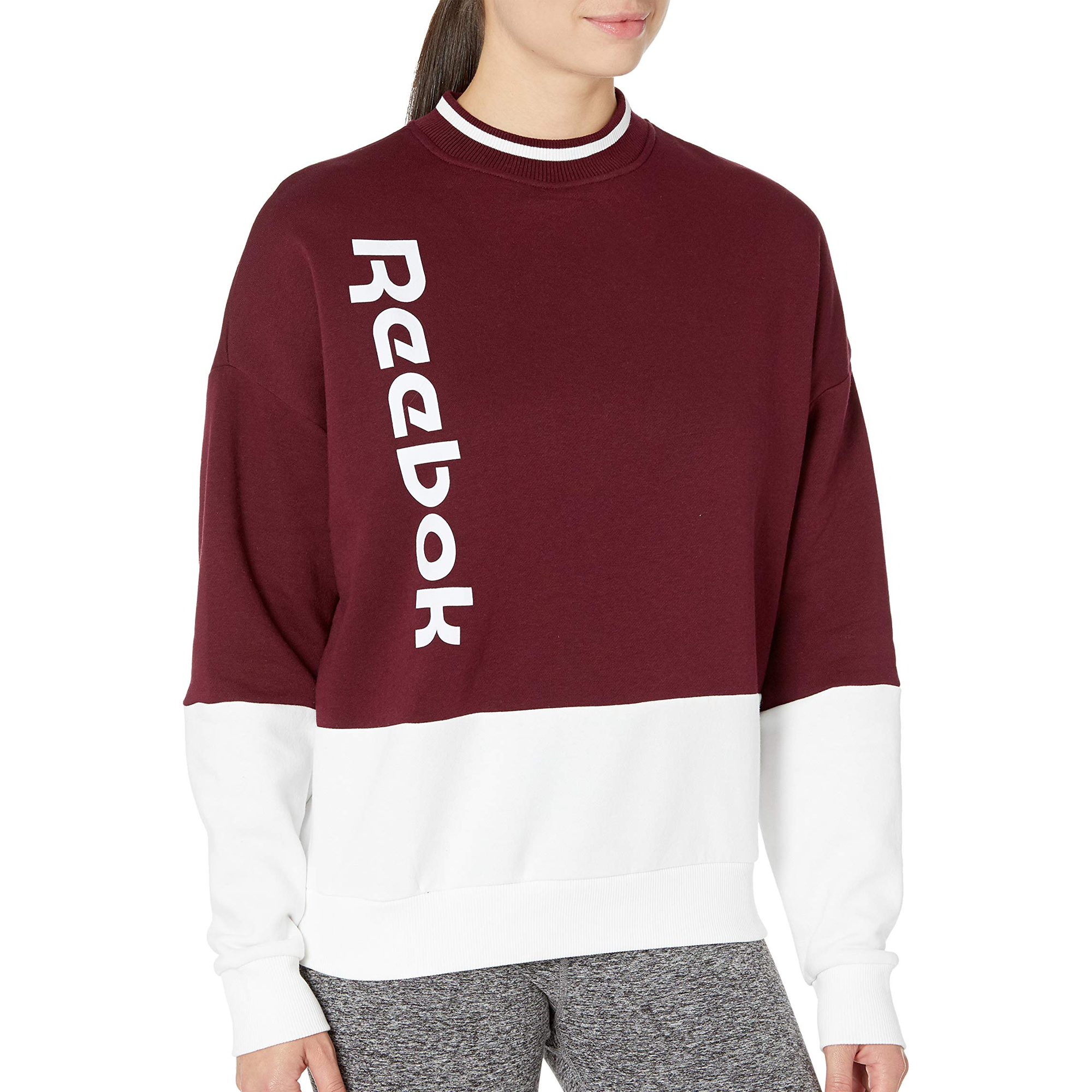 [FU2187] Womens Reebok Training Essentials Logo Crew Sweatshirt