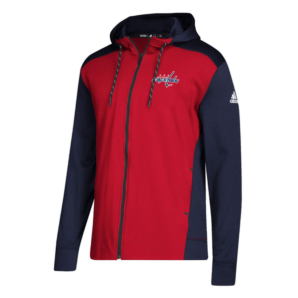 [DN2844] Mens Adidas NHL Washington Capitals Full Zip Hoodie