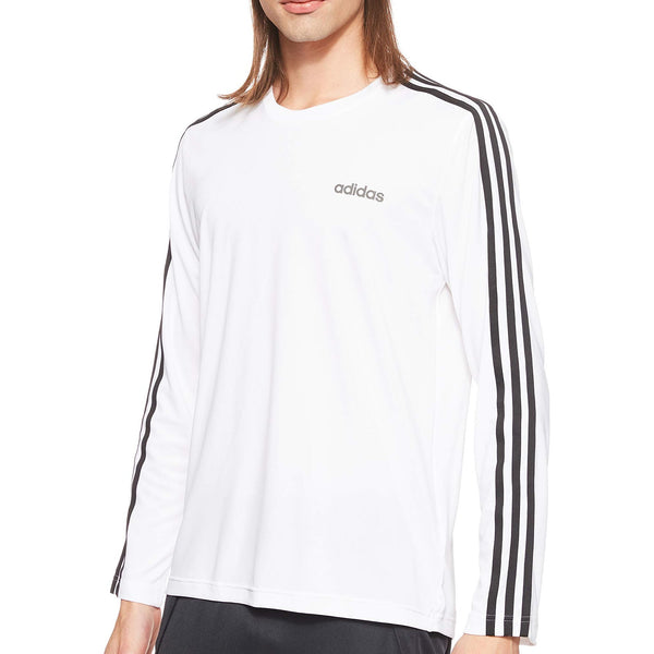 [EI5646] Mens Adidas Designed 2 Move Climalite 3-Stripes Long Sleeve Tee