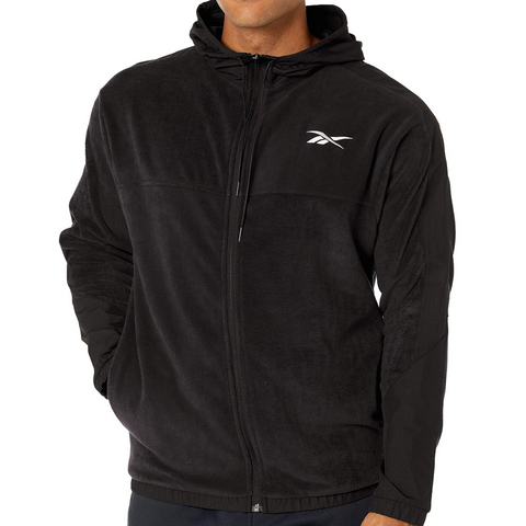 [FS8450] Mens Reebok Workout Ready Fleece Full Zip Hoodie