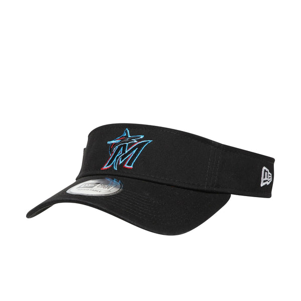 [80676168] Mens New Era Dugout Redux 2 Visor - Miami Marlins