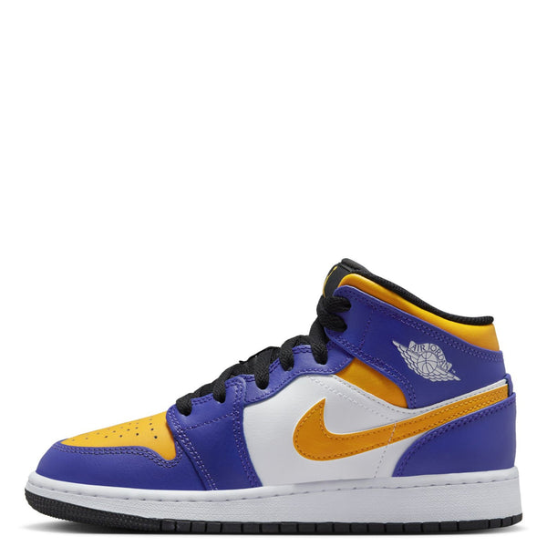 [DQ8423-517] Youth Air Jordan Retro 1 Mid (GS) "Lakers"