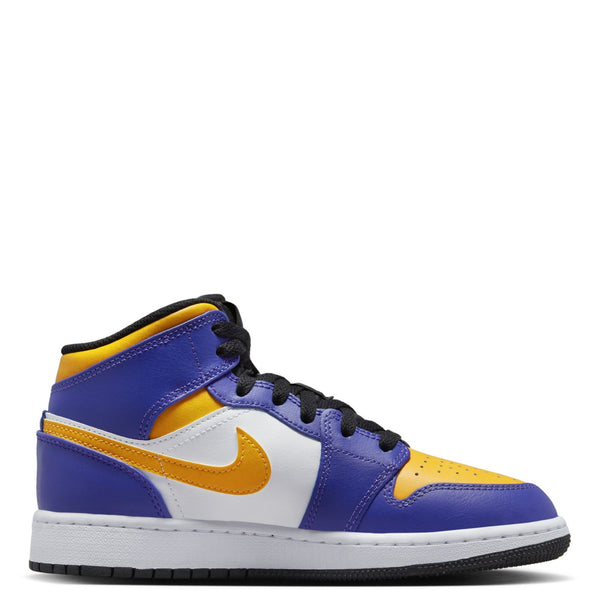 [DQ8423-517] Youth Air Jordan Retro 1 Mid (GS) "Lakers"