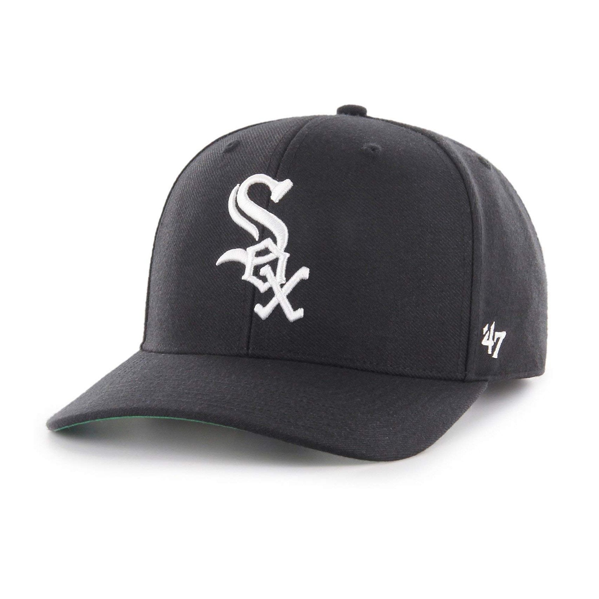 Mens 47 Brand Chicago White Sox Cold Zone MVP Snapback - Black/White