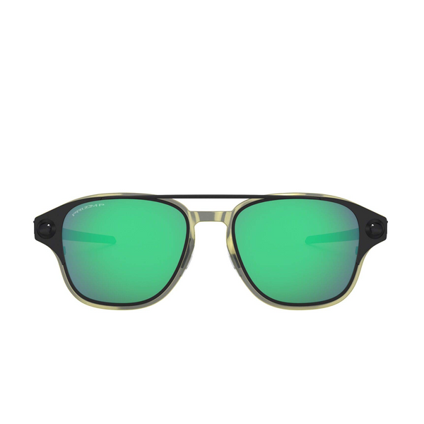 [OO6042-08] Mens Oakley Coldfuse Polarized Sunglasses - Matte Black/Prizm Jade