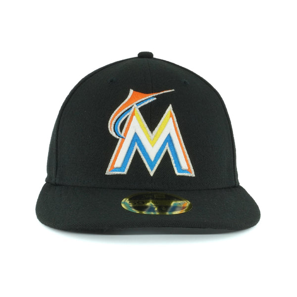 [70360648] Mens New Era MLB Low Profile Authentic 5950 - Miami Marlins Home 2017