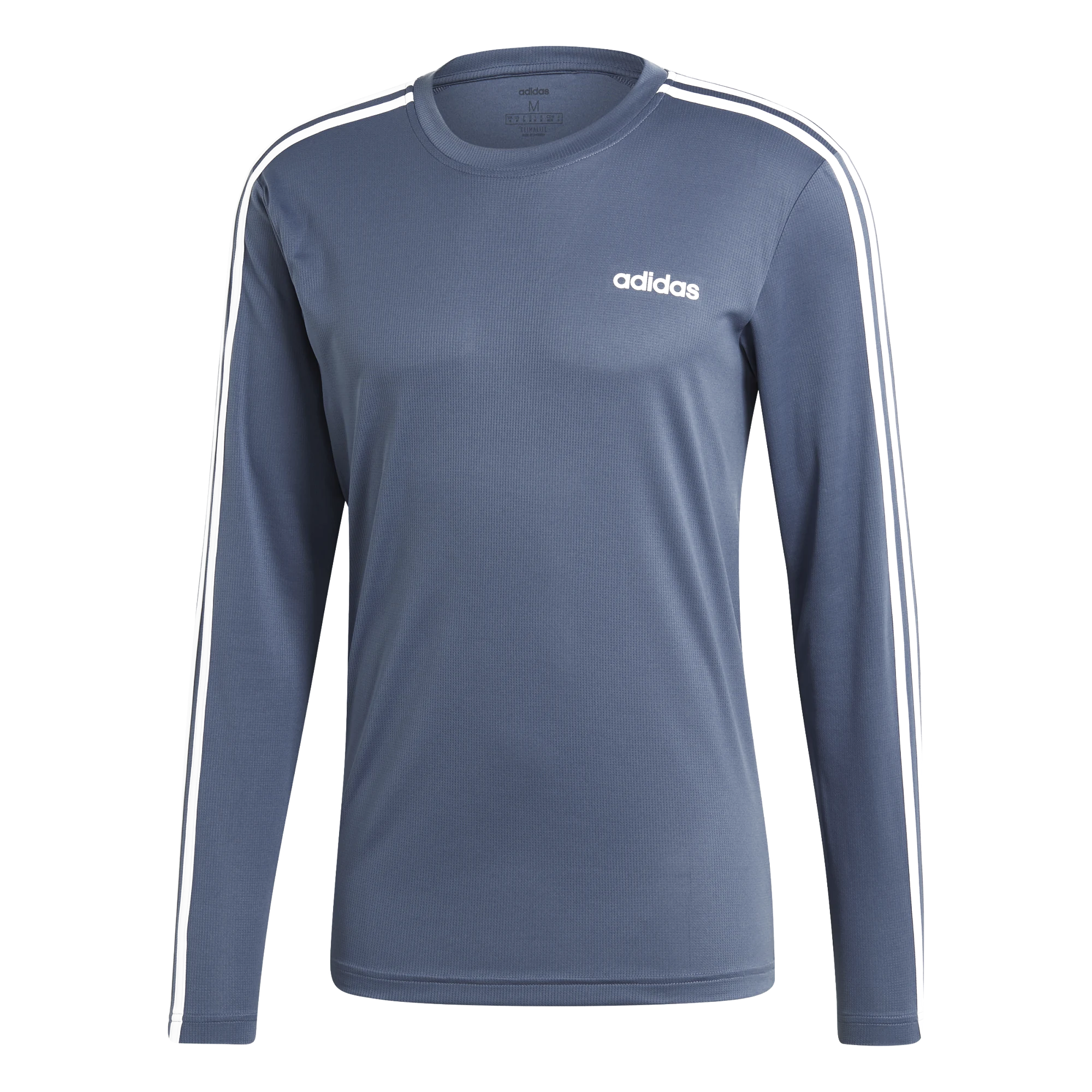 [EI5648] Mens Adidas Designed 2 Move Climalite 3-Stripes Long Sleeve Tee