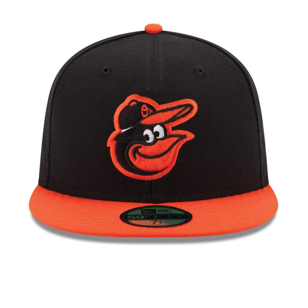 [70100874] Mens New Era MLB Authentic 59Fifty Performance Fitted - Orioles