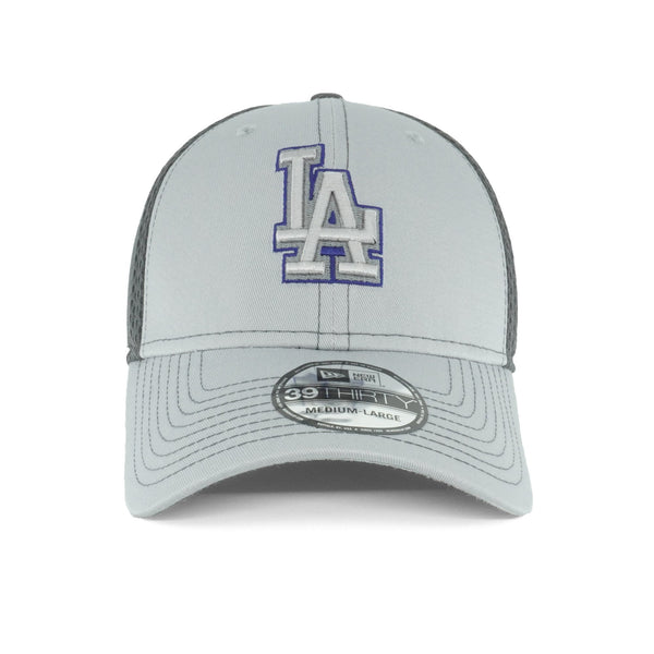 [11594976] Mens New Era MLB Grayed Out 3930 Flex - Los Angeles Dodgers