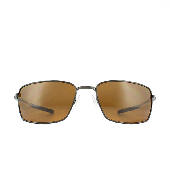 [OO4075-14] Mens Oakley Square Wire Polarized Sunglasses - Tungsten/PRIZM