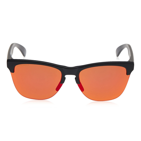 [OO9374-04] Mens Oakley Frogskins Lite Sunglasses - Matte Black/Prizm Ruby