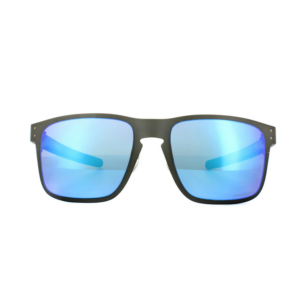 [OO4123-07] Mens Oakley Holbrook Metal Polarized Sunglasses - Gunmetal/Sapphire