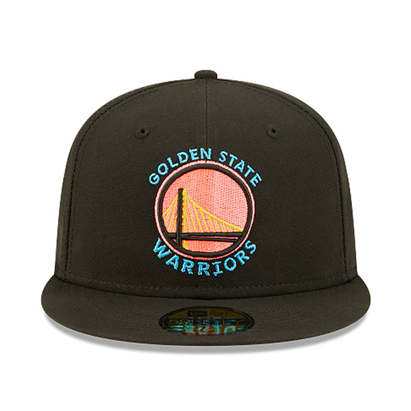 [70643195] Mens New Era NBA 5950 PINK GLOW FITTED - GOLDEN STATE WARRIORS