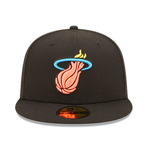 [70643206] Mens New Era NBA 5950 PINK GLOW FITTED - MIAMI HEAT