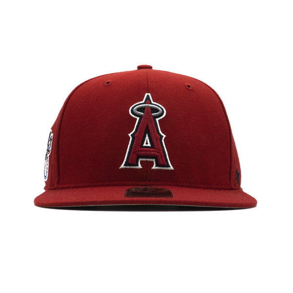 Mens 47 Brand LA Angels Captain Snapback - Red