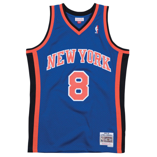 Mens Mitchell & Ness NBA Swingman Road Jersey NY Knicks 98-99 Latrell Sprewell