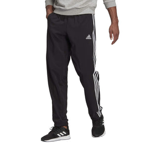 [GK8980] Mens Adidas Essentials Tapered Cuff Woven 3-Stripes Pants