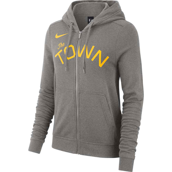 [931131-063] Womens Nike NBA Golden State Warriors Club Fleece Full-Zip Jacket