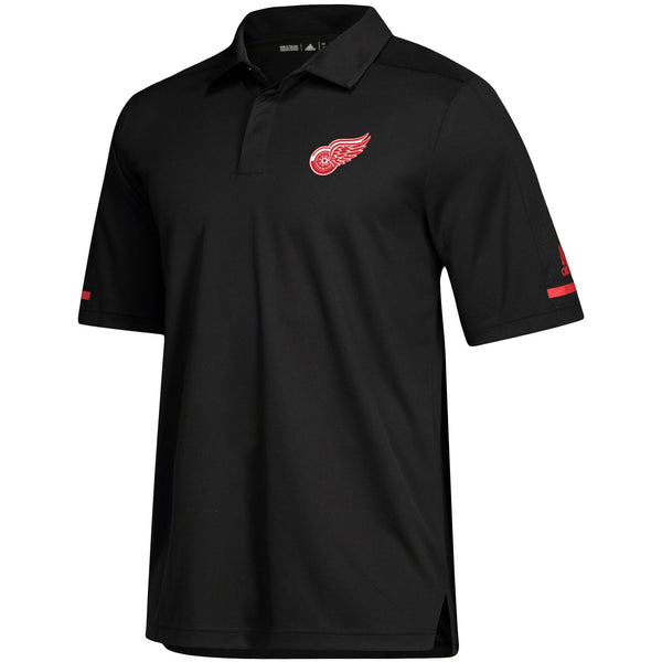 [D78093] Mens Adidas NHL Detroit Red Wings GameDay Polo