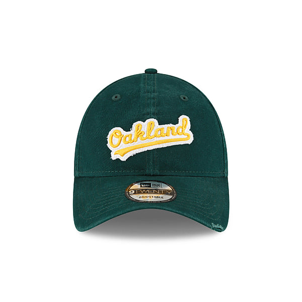 [60003746] Mens New Era MLB Core Classic Distressed Patch 9Twenty - Oakland A's
