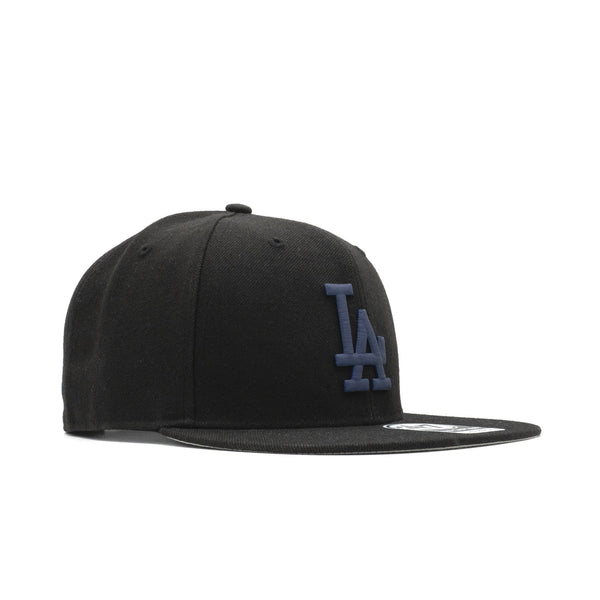 Mens 47 Brand LA Dodgers Captain Snapback - Black