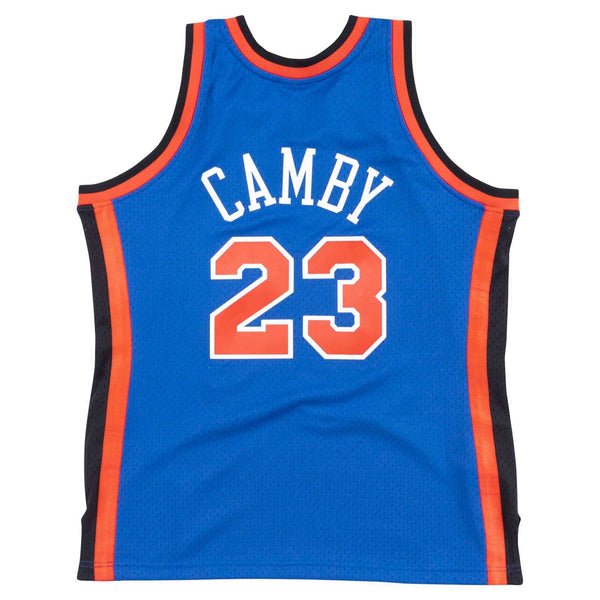 Mens Mitchell & Ness NBA Swingman Jersey New York Knicks 98-99 Marcus Camby