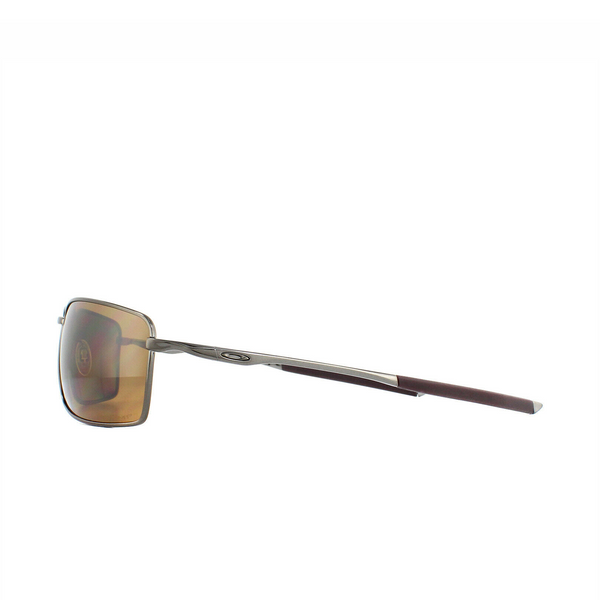 [OO4075-14] Mens Oakley Square Wire Polarized Sunglasses - Tungsten/PRIZM