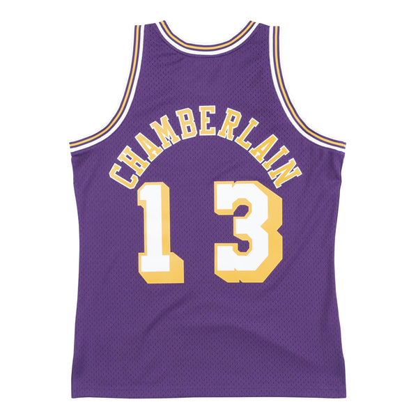 Mens Mitchell & Ness NBA Swingman Jersey LA Lakers 71-72 Wilt Chamberlain