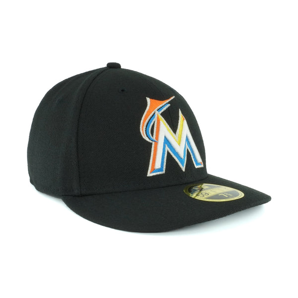 [70360648] Mens New Era MLB Low Profile Authentic 5950 - Miami Marlins Home 2017