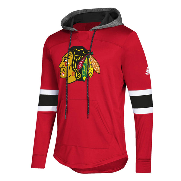 [DN2588] Mens Adidas NHL Chicago Blackhawks Platinum Jersey Hoodie