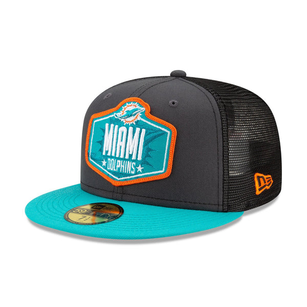 [60139127] Mens New Era NFL Authentic 2021 Draft 59Fifty Fitted - Miami Dolphins