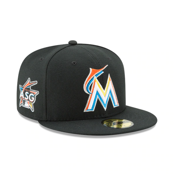 [70360934] Mens New Era MLB Authentic 59Fifty Fitted - 2017 Miami Marlins