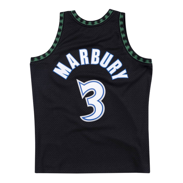 Mens Mitchell & Ness NBA Swingman Jersey Minnesota Timberwolves 97 Marbury