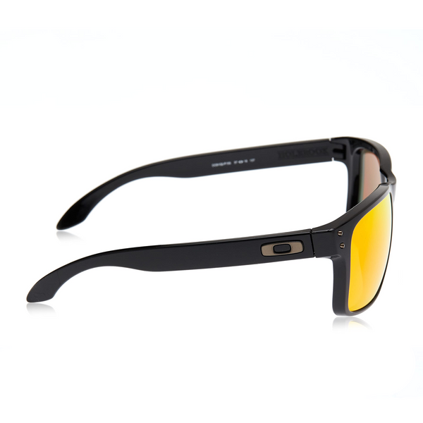 [OO9102-F1] Mens Oakley Holbrook Polarized Sunglasses -Polished Black/PRIZM Ruby