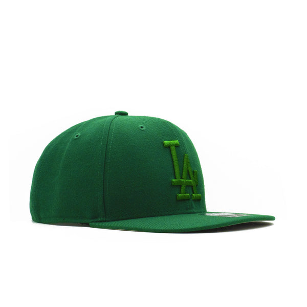 Mens 47 Brand LA Dodgers No Shot Snapback - Green