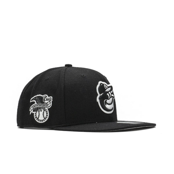 Mens 47 Brand Baltimore Orioles Sure Shot Snapback - Black/White