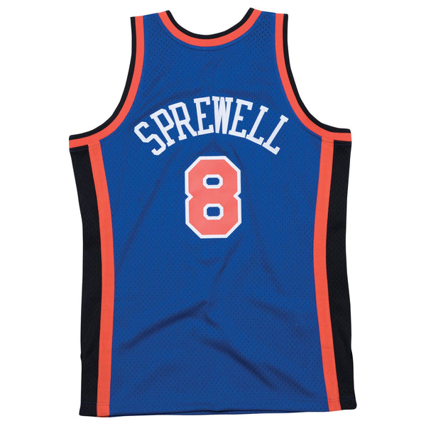 Mens Mitchell & Ness NBA Swingman Road Jersey NY Knicks 98-99 Latrell Sprewell