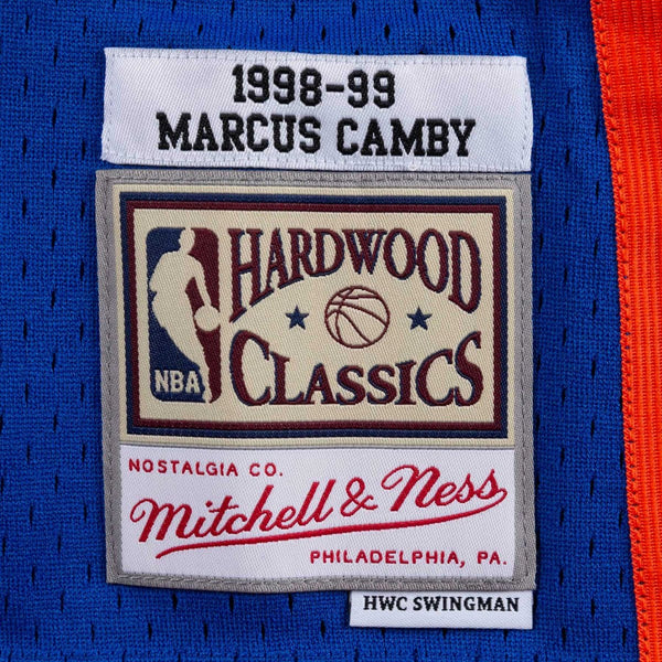 Mens Mitchell & Ness NBA Swingman Jersey New York Knicks 98-99 Marcus Camby