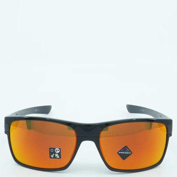 [OO9189-47] Mens Oakley Two Face Sunglasses - Polished Black/PRIZM Ruby