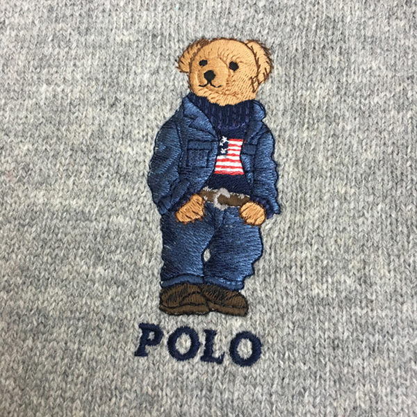 [PC0200-032] Mens Polo Ralph Lauren Bear Scarf (Jean Jacket Sweater)